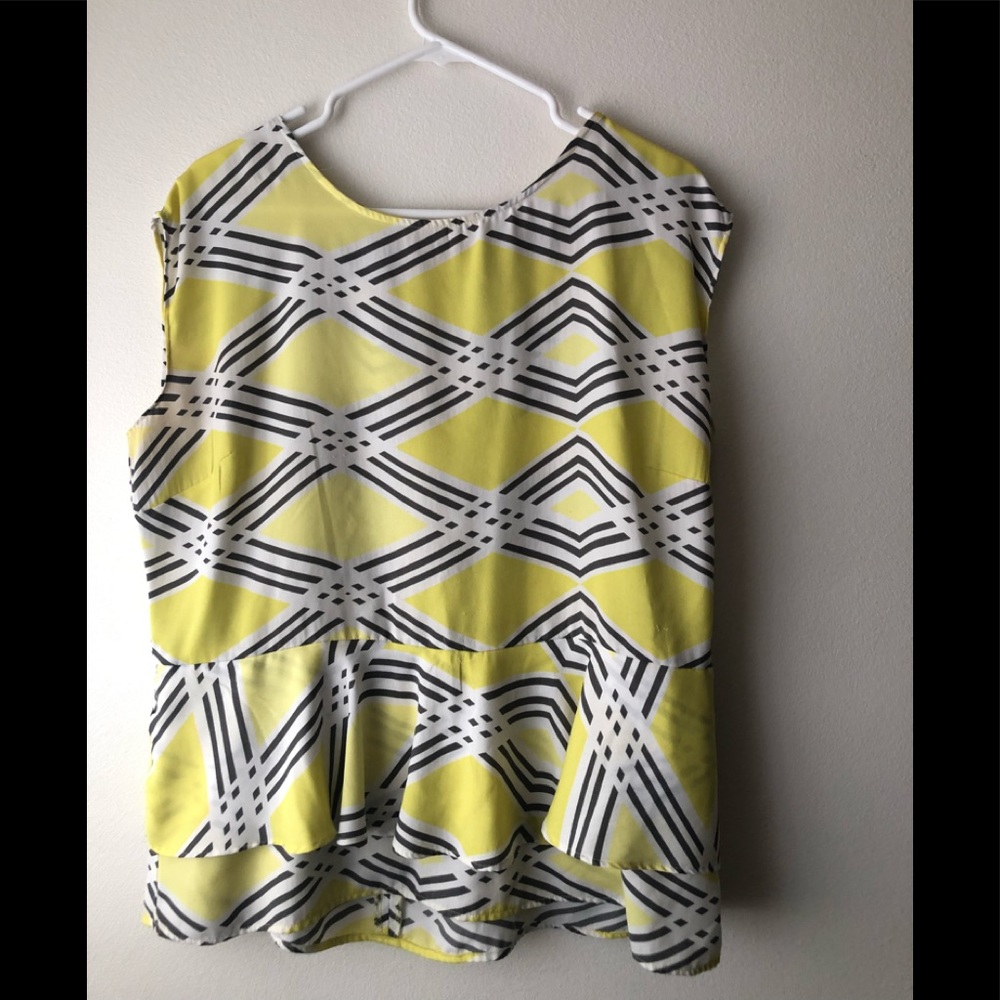 Worthington yellow blouse size XL